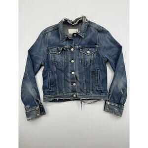 Rag & Bone Monterey Distressed Denim Jacket Size Small Jean Jacket
